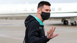 Messi llegó a Rosario para disfrutar de sus vacaciones.