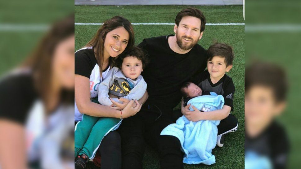 Domingo de descanso: Lionel Messi mostró por primera vez a su hijo Ciro