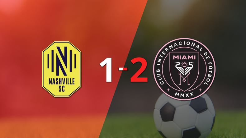 Nashville SC no logró superar la firmeza de Inter Miami y cayó 2 a 1