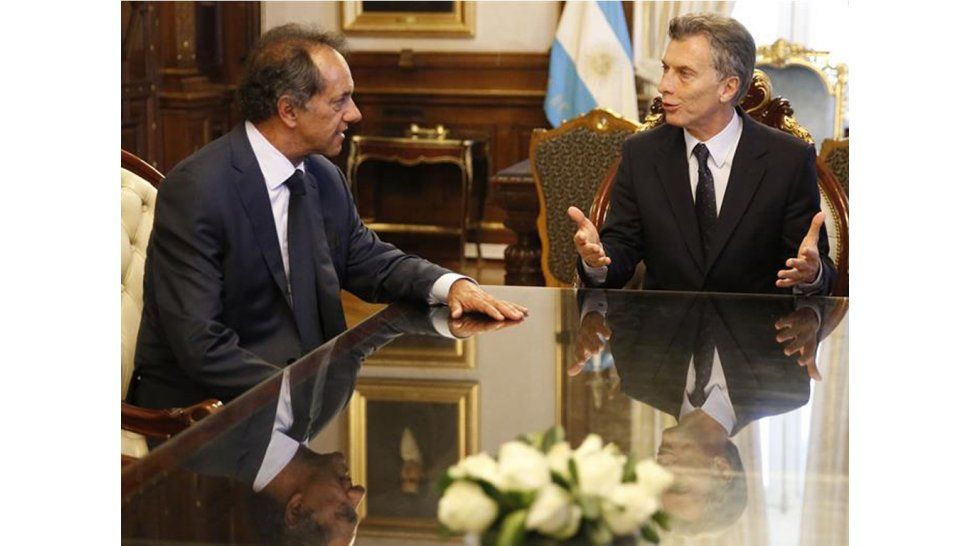 Encuentro Mauricio Macri-Daniel Scioli