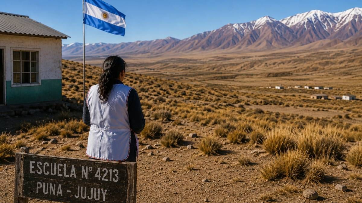 Jubilación docente en la Puna: cómo es el régimen para quienes trabajan en zonas desfavorables - imagen creada con IA