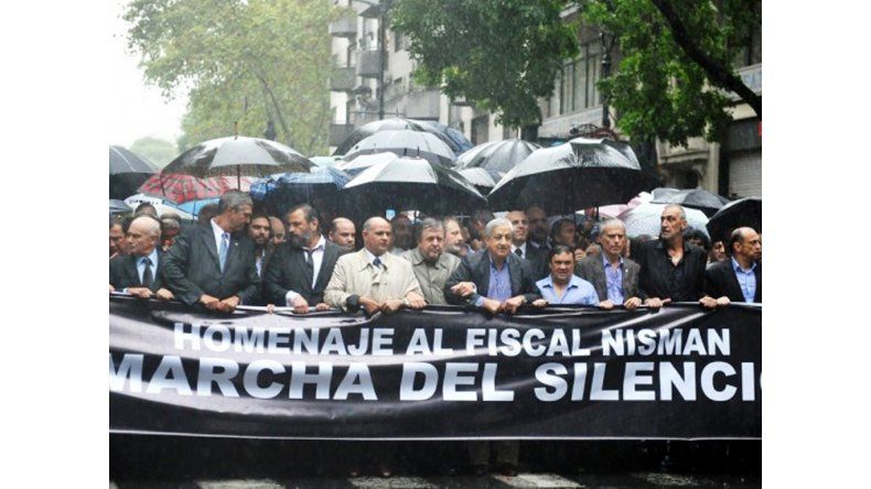 Marcha en homenaje a Nisman