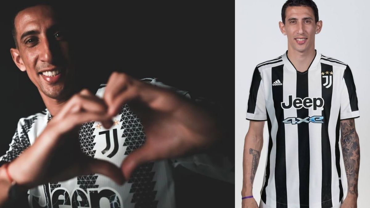 La Juventus presentó a Di María como nuevo refuerzo.