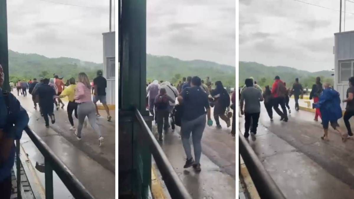 Corridas para cruzar el Puente Internacional de Bermejo
