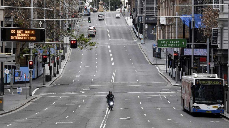 Estrictos confinamientos en las calles de Australia.