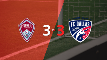 Con doblete de Rafael Navarro, Colorado Rapids empató con FC Dallas 3-3