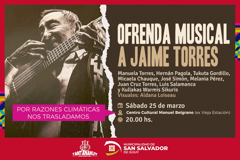El homenaje a Jaime Torres se traslada a la vieja Estación 