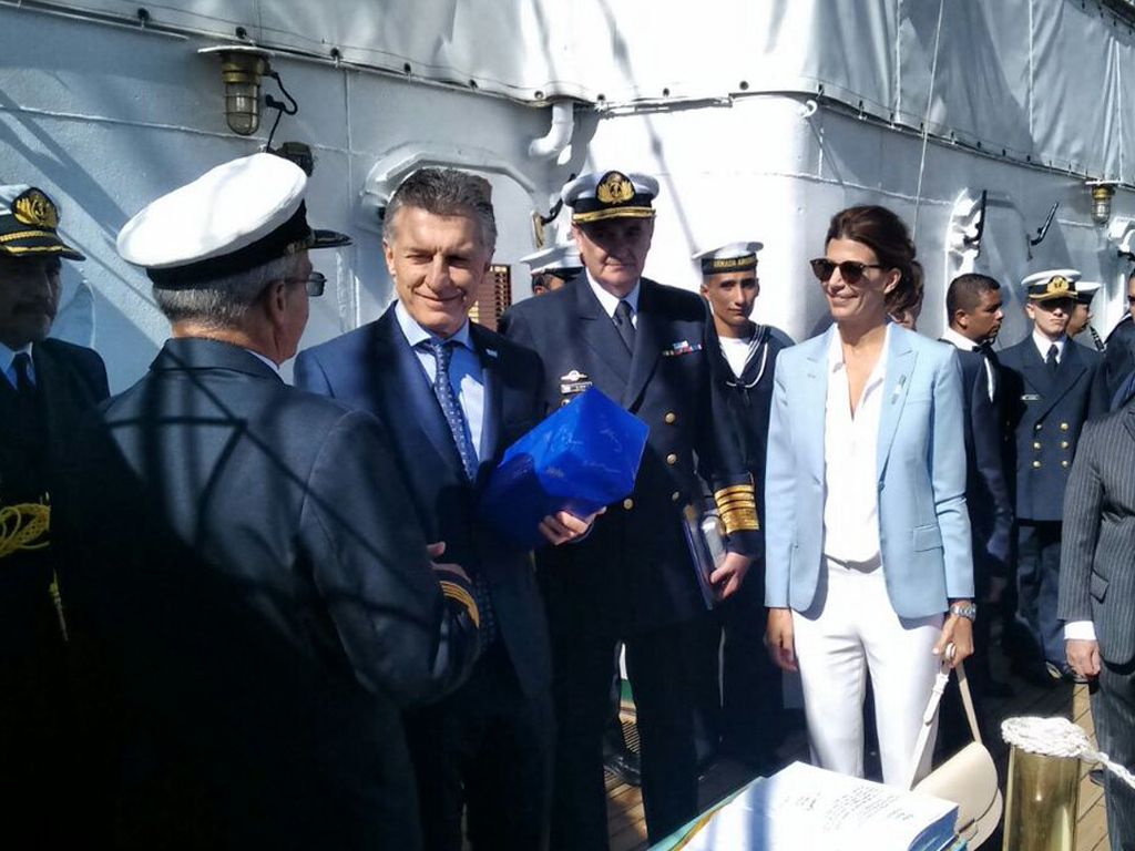 Macri en la Fragata