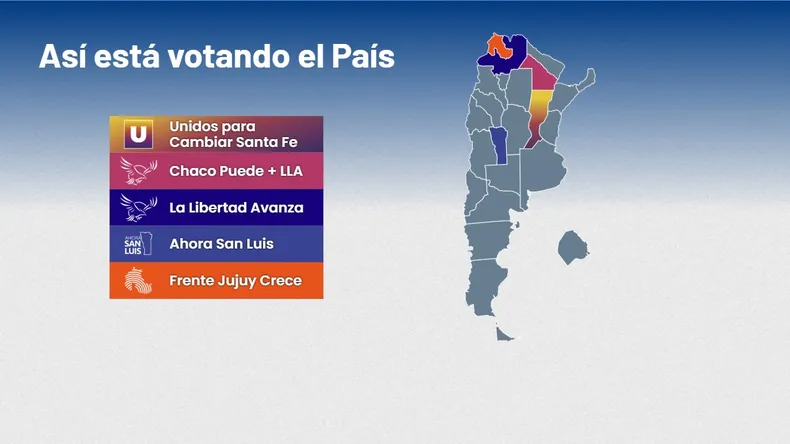 elecciones 2025: como quedo conformado el mapa politico en chaco, san luis y salta