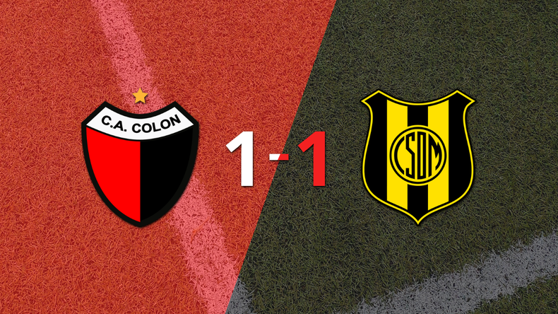 Colón y Dep. Madryn empataron 1 a 1