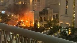 Irán atacó un hotel de lujo en Dubái