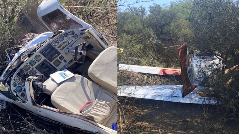 Cayó una avioneta en el sur de Córdoba con cinco personas a bordo.