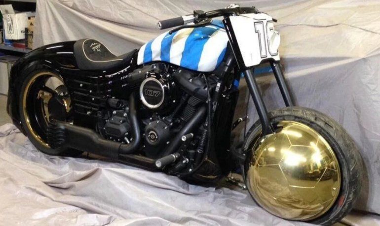La moto de Maradona