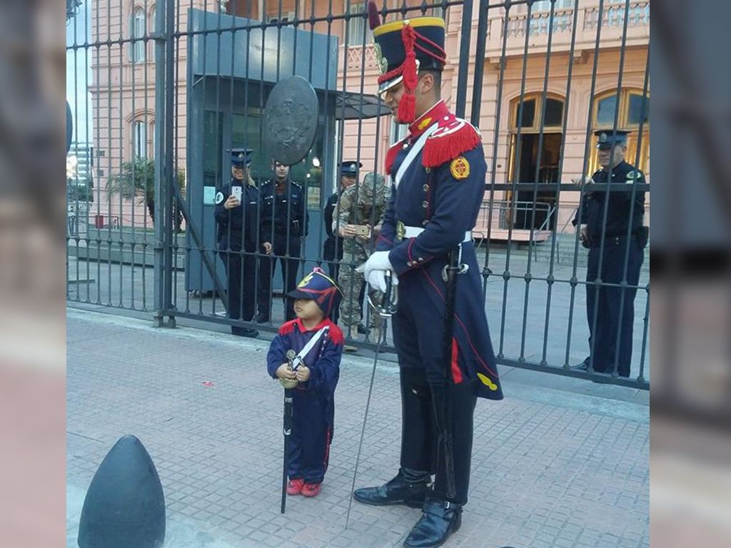 Matero con un granadero