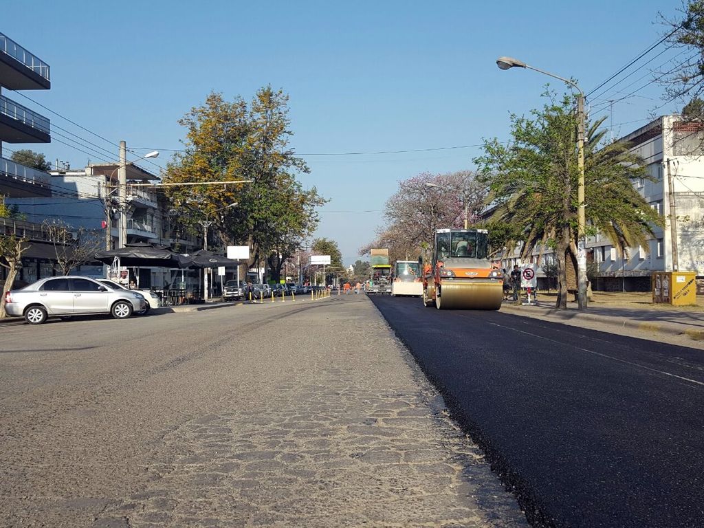 Avenida Córdoba: repavimentada