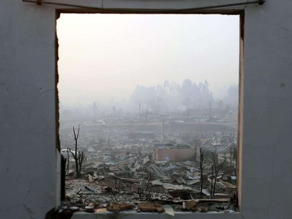 Incendio en Chile