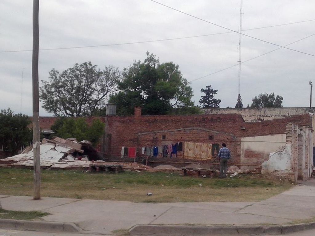 Casas destruidas por el sismo