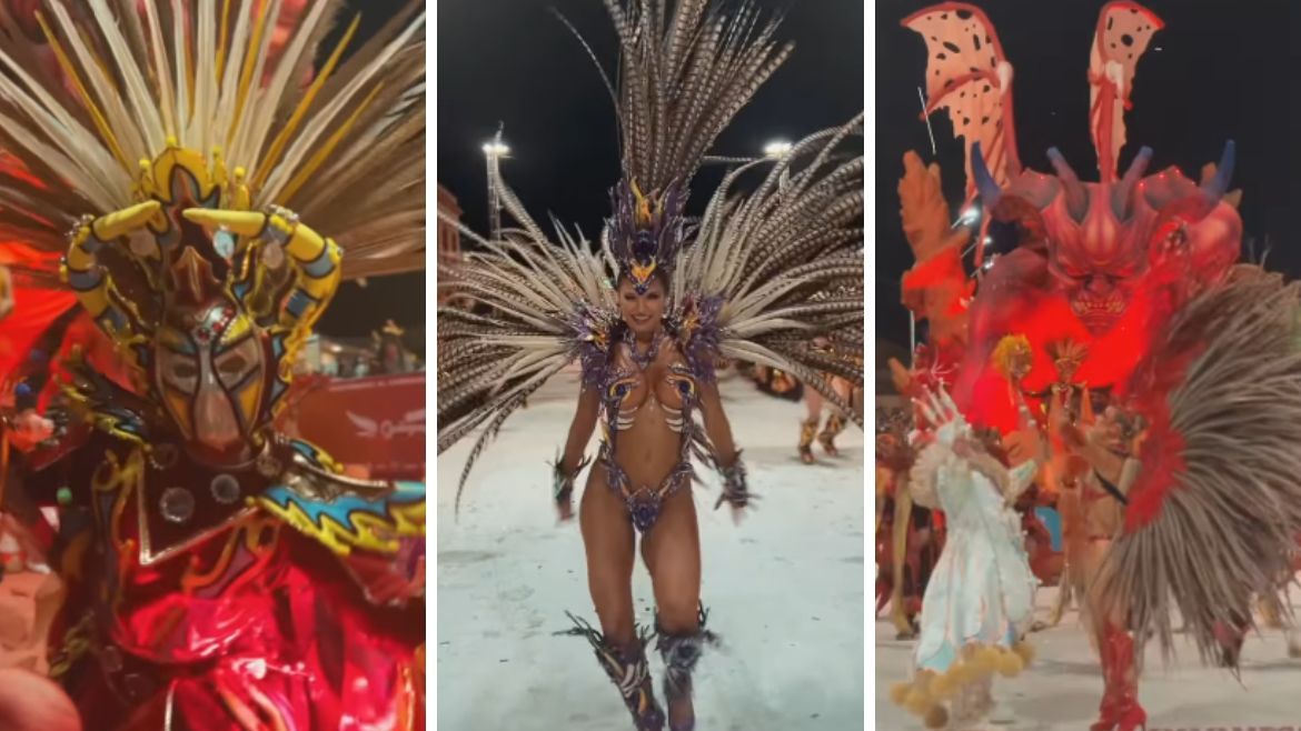 Endiablada en el Carnaval de Gualeguaychú.