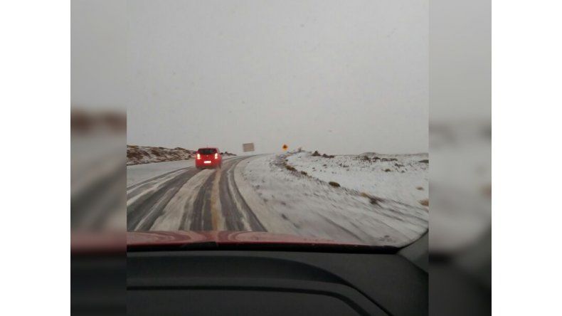 Nieve en la ruta de Chile