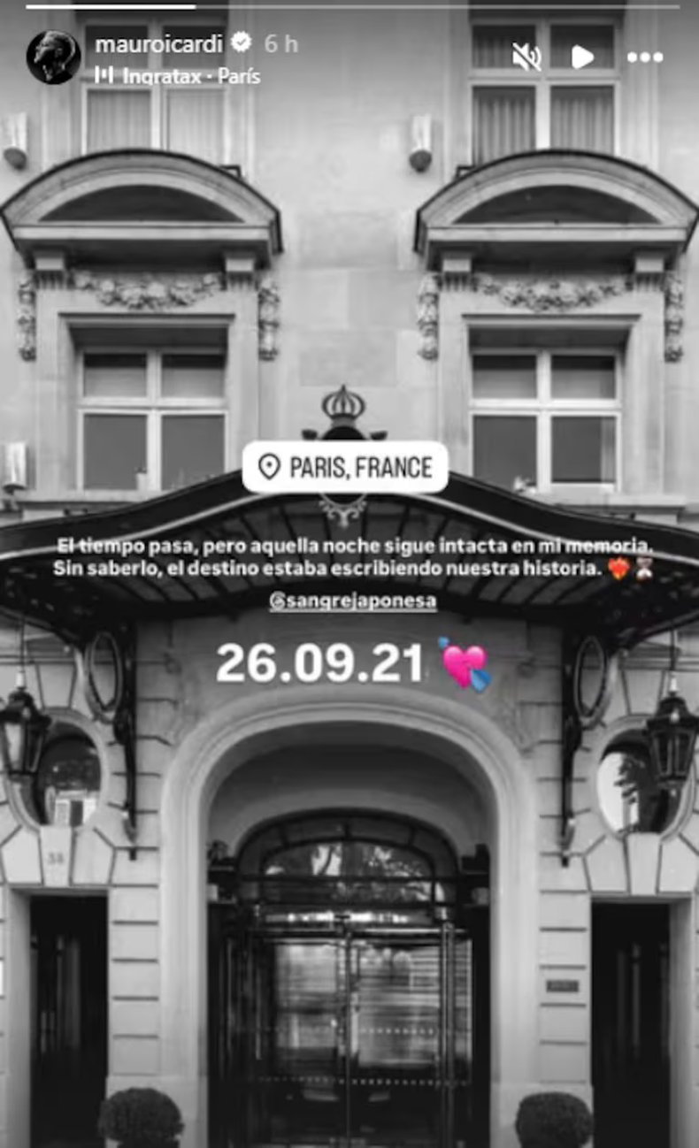 Mauro Icardi recordó su encuentro con la China Suárez en París y confirmó la infidelidad a Wanda Nara