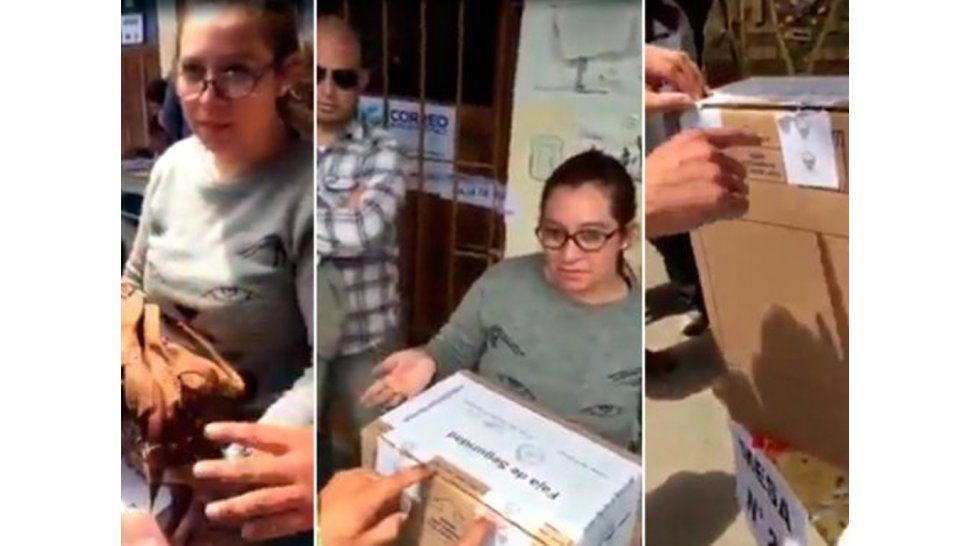 La presidenta de mesa que fue al baño