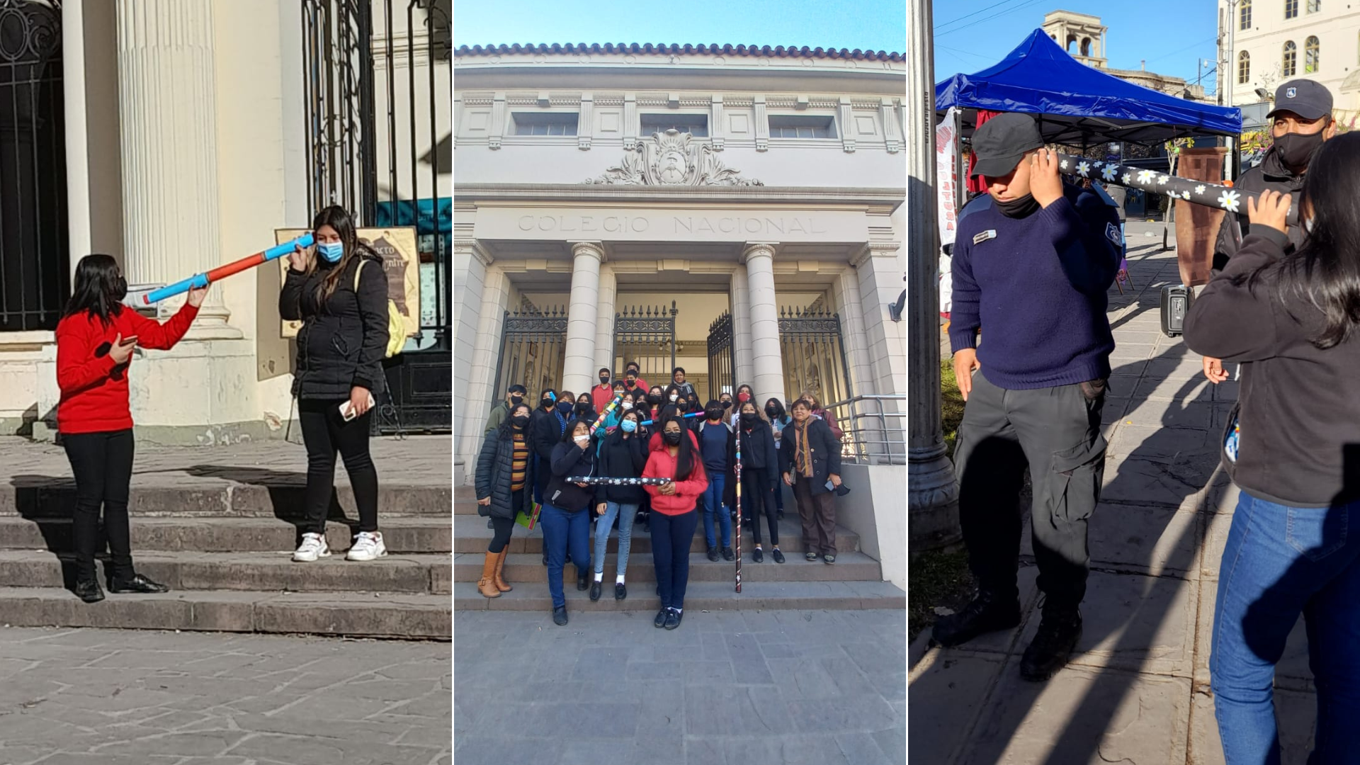 Estudiantes del Nacional 1 susurraron poesías en el Día del Libro.