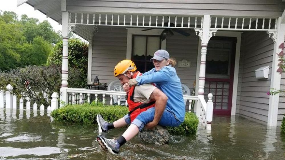 Inundación en Texas por el Huracán