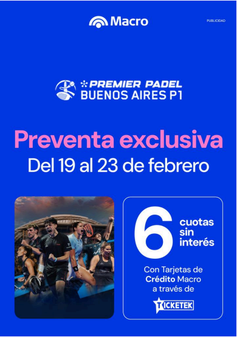 Preventa exclusiva de Macro