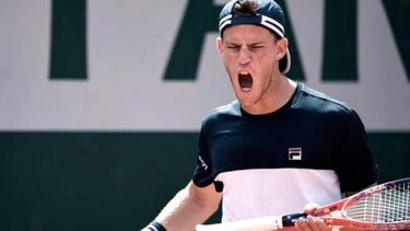 Diego Schwartzman. El Peque festejando una victoria. Está en las semifinales del ATP de Barcelona.