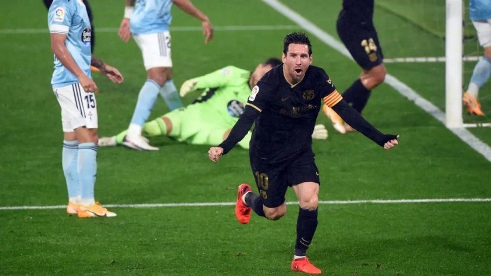 Con el brillo de Messi, Barcelona derrotó al Celta de Vigo