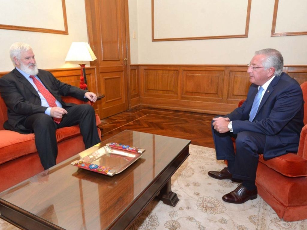 Fellner con empresario minero