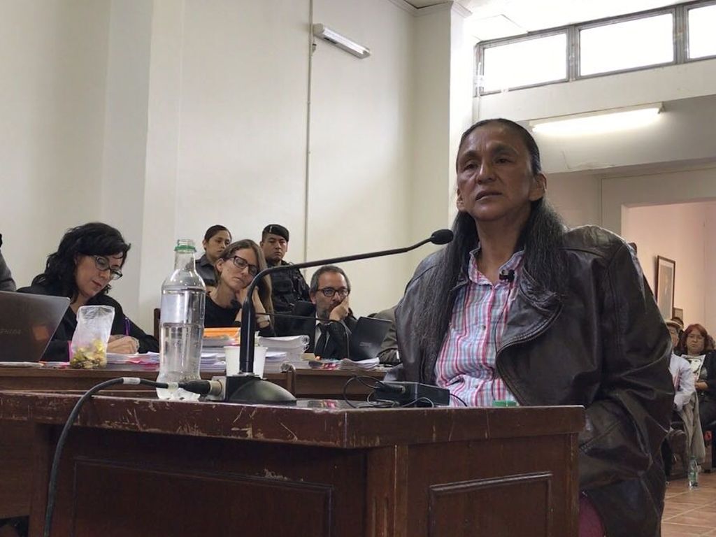 Milagro Sala en la audiencia
