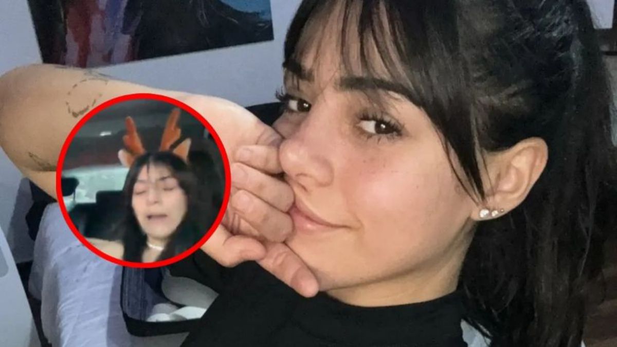 Micaela Ybañez también compartió una imagen en la que se ve el estado en el que quedó el auto.
