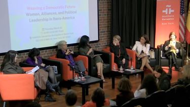 Carolina Moisés en el foro internacional.