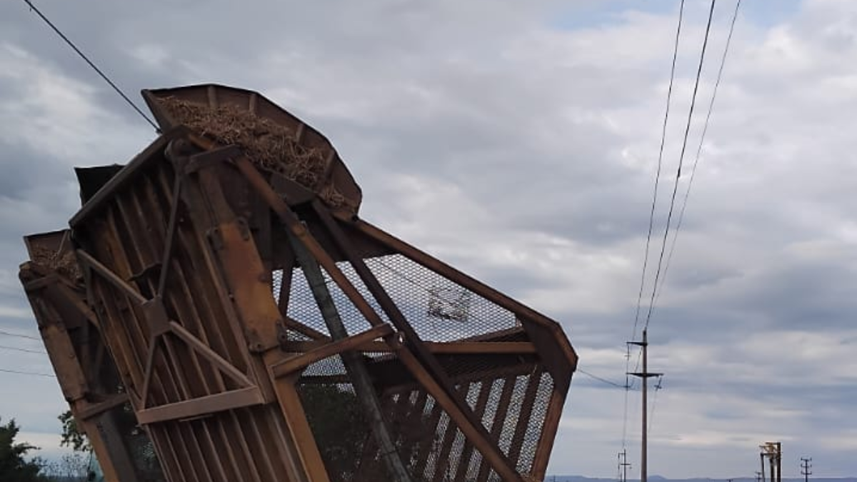 Corte de luz en el Ramal: un camión dañó la línea de media tensión del alimentador El Quemado