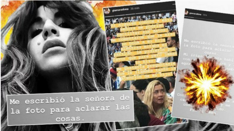 Gianinna Maradona escrachó a una mujer que no paró de sacarle fotos a su hijo en Rusia