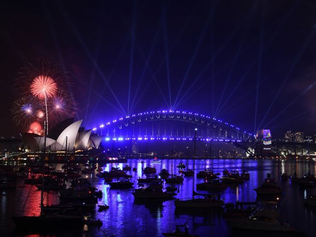 Año Nuevo en Sydney,Australia
