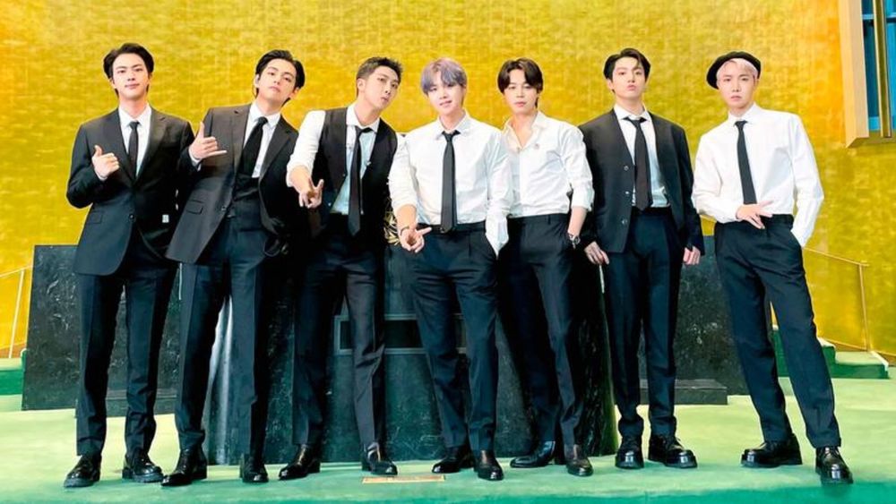 BTS, la banda surcoreana, habló en la sede de la ONU sobre los desafíos del cambio climático y de la pandemia mundial.