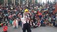 Homenaje al payaso Pirulín.