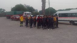 Brigadistas jujeños van a combatir los incendios en Salta.