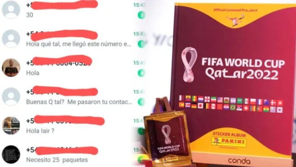 La tremenda broma por las figuritas del Mundial que se hizo viral.&nbsp;