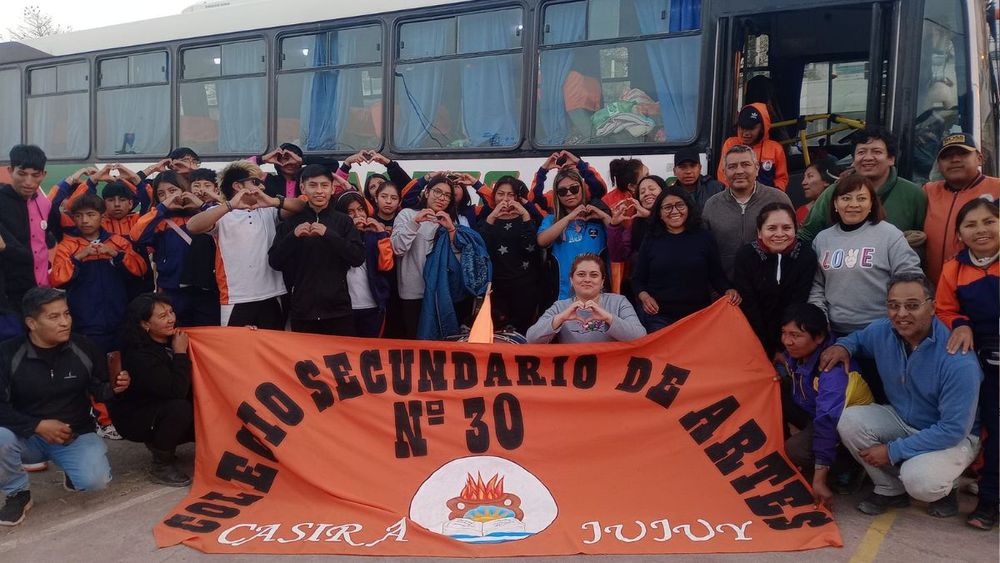 FNE 2024: los chicos de Casira ya llegaron a San Salvador de Jujuy - Foto: Proyecto Puente&nbsp;