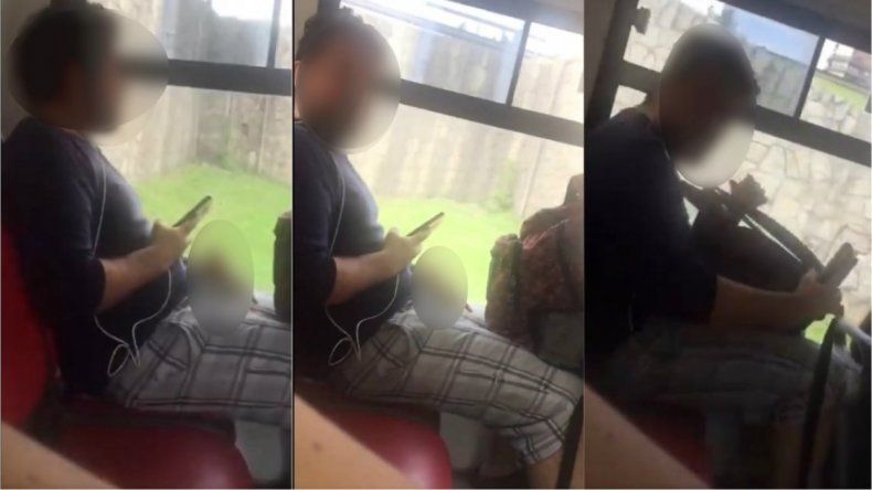 Un hombre se masturbaba en el colectivo mirando a una pasajera y lo escracharon