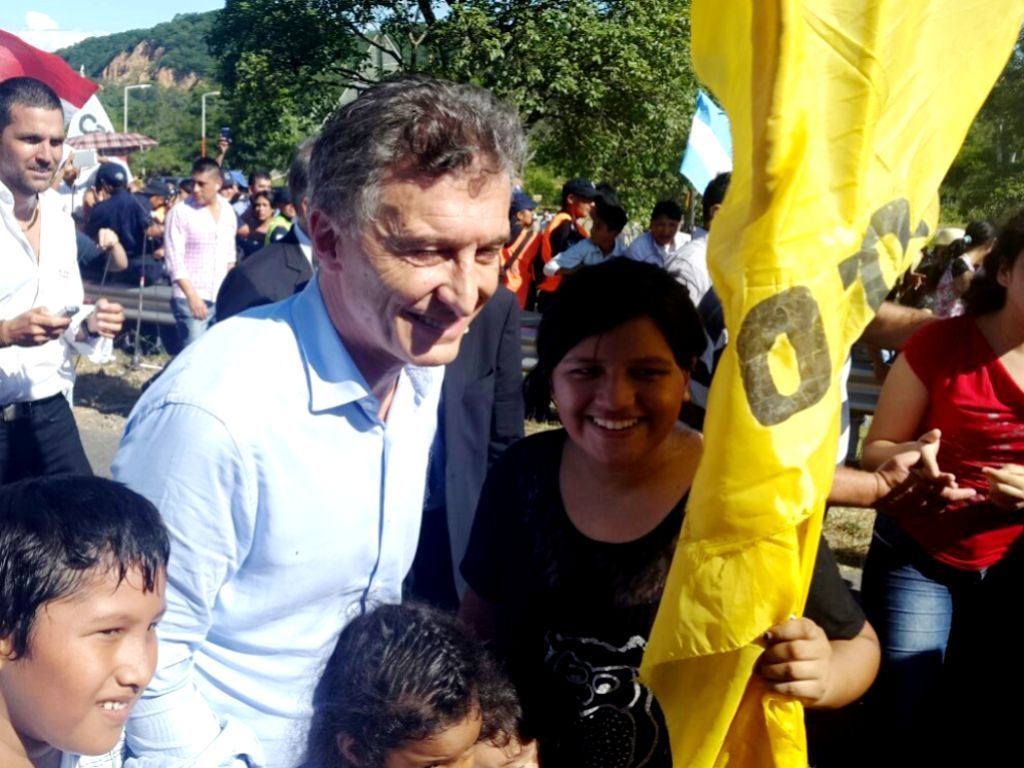 Mauricio Macri con los jujeños