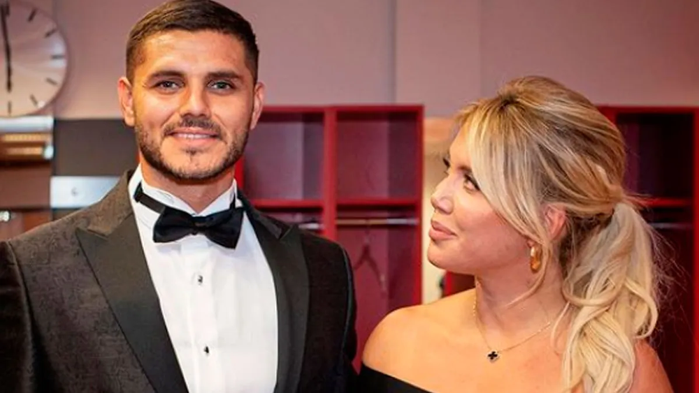 Mauro Icardi y Wanda Nara.