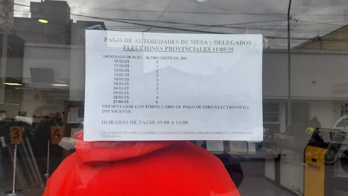 Comenzó el pago a autoridades de mesa de las elecciones en Jujuy: días, horarios y lugar