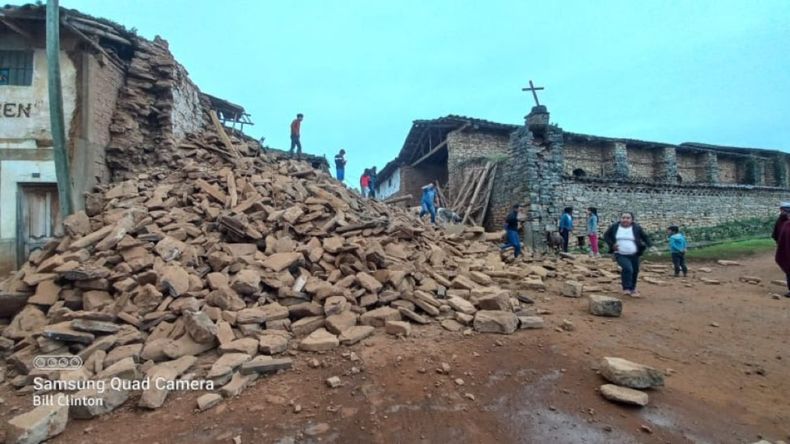 Un sismo de 7,5 grados de magnitud tuvo lugar el domingo en la selva norte peruana.
