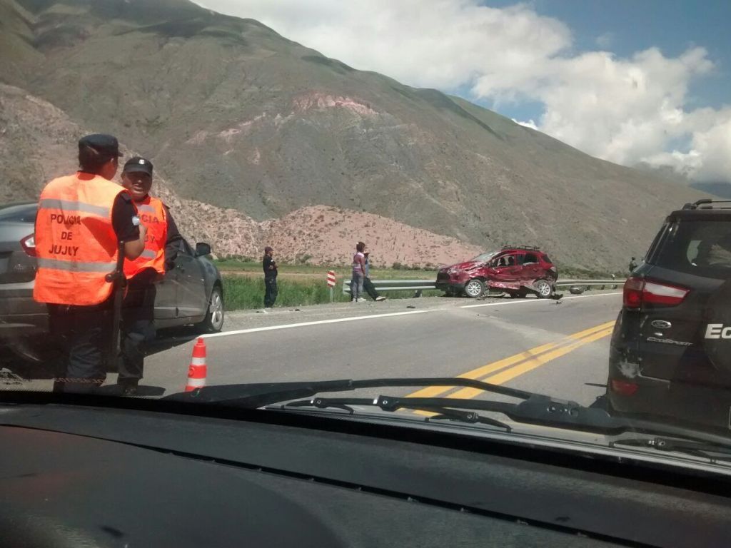 Choque a la altura de Tunalito