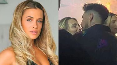 Camila Homs fue vista en un boliche dándose besos con un hombre.