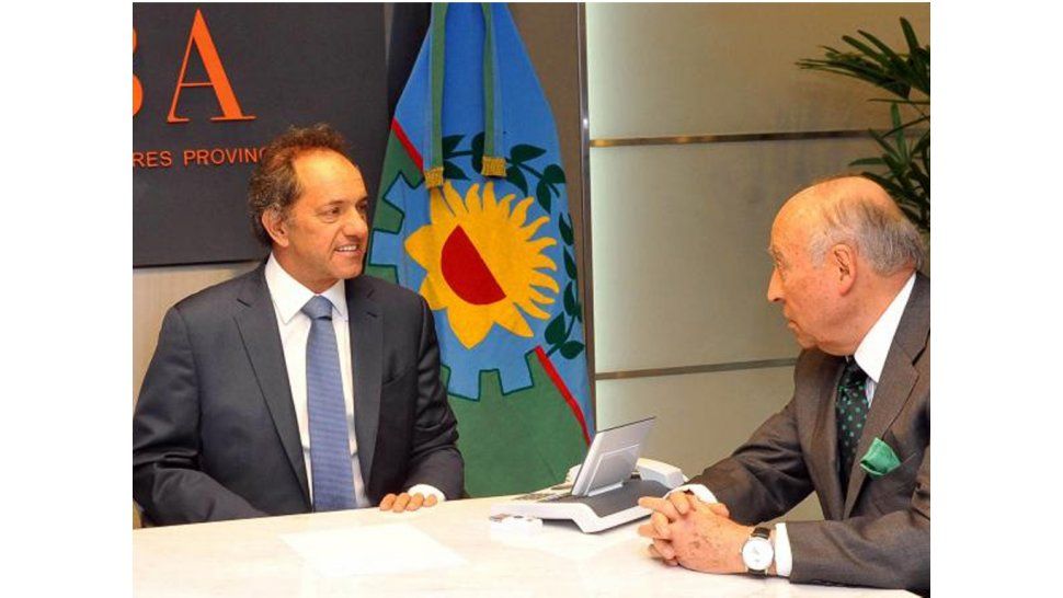 Daniel Scioli y Enrique García Rodríguez